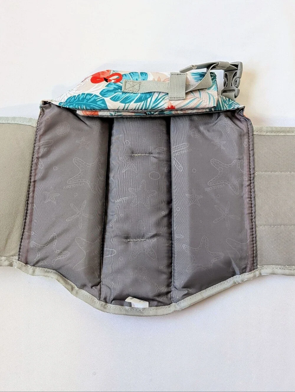 VIVAGLORY Dog Life Jacket Vest Size Small Flamingo Tropical Print NWT